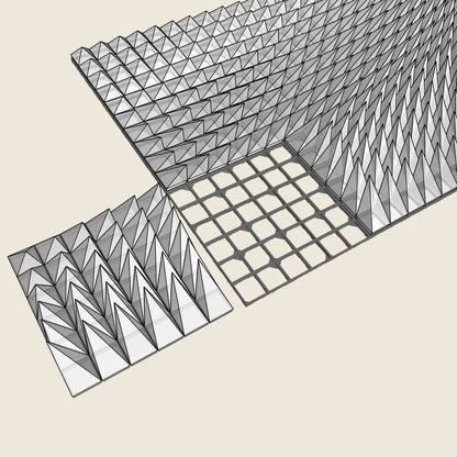 3D MODEL EXPORT for PARAGAMI 01_02 - TRIANGLE WAVE